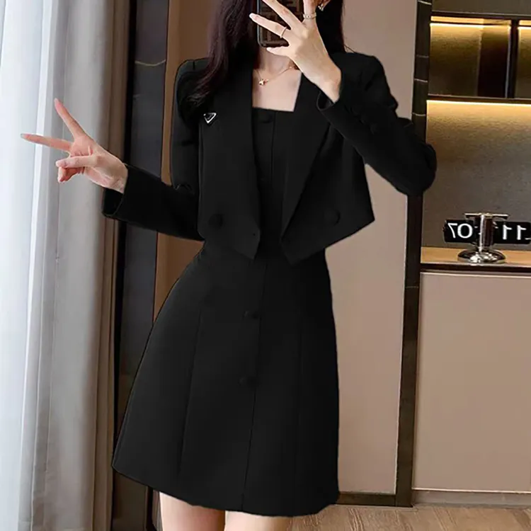 TUSHIFEI Two Piece Skirt Sets Women's-5