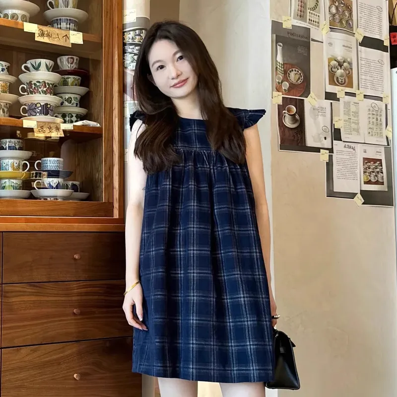 TUSHIFEI Short Sleeved Dress Women's Image Color-2