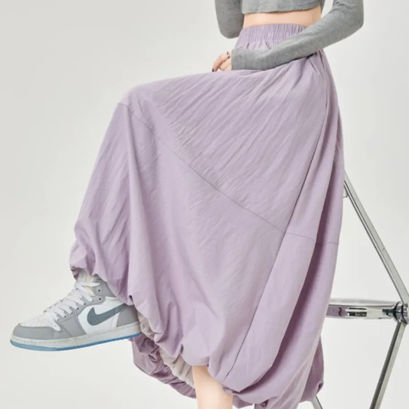 TUSHIFEI Casual Long Skirt Women's-9