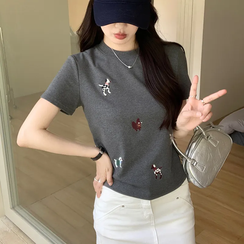 TUSHIFEI Set in Sleeve T Shirt Women's-13