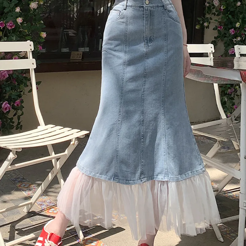 TUSHIFEI Casual Long Skirt Women's-1