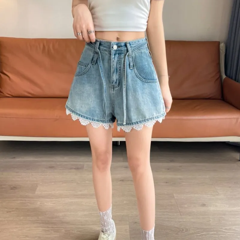 TUSHIFEI Denim Shorts Women's-3