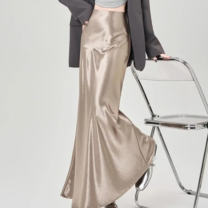 TUSHIFEI Casual Long Skirt Women's-7