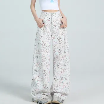 TUSHIFEI Jeans Women's White Gift Included