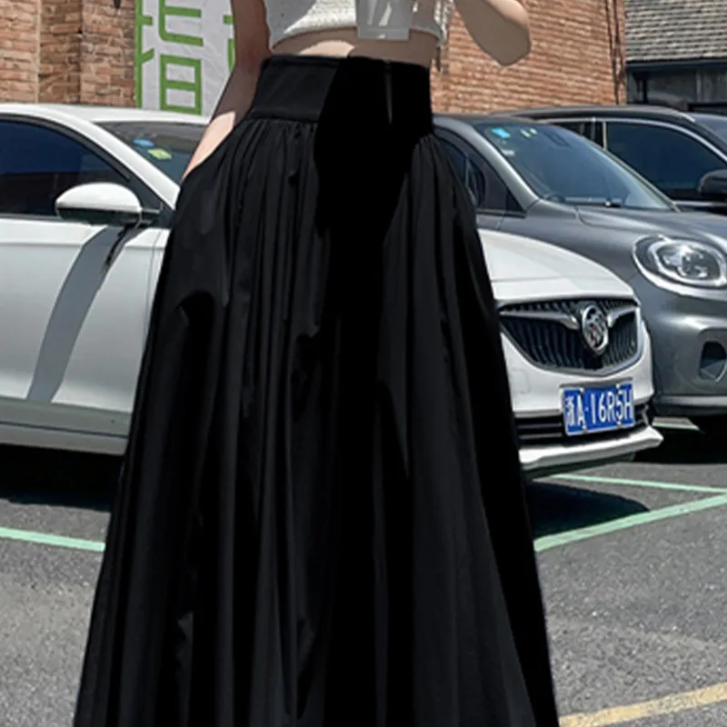 TUSHIFEI Casual Long Skirt Women's-11