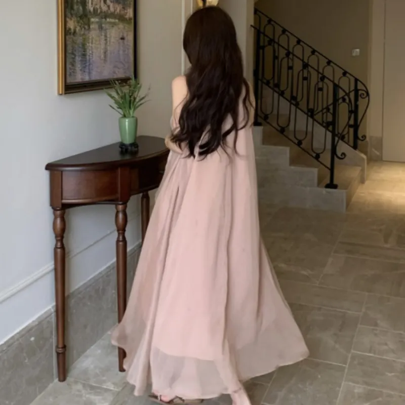 TUSHIFEI Sleeveless Dress Women's Nude-6