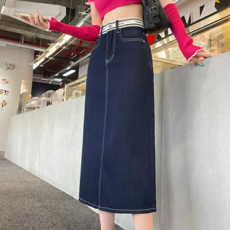 TUSHIFEI Casual Long Skirt Women's-5
