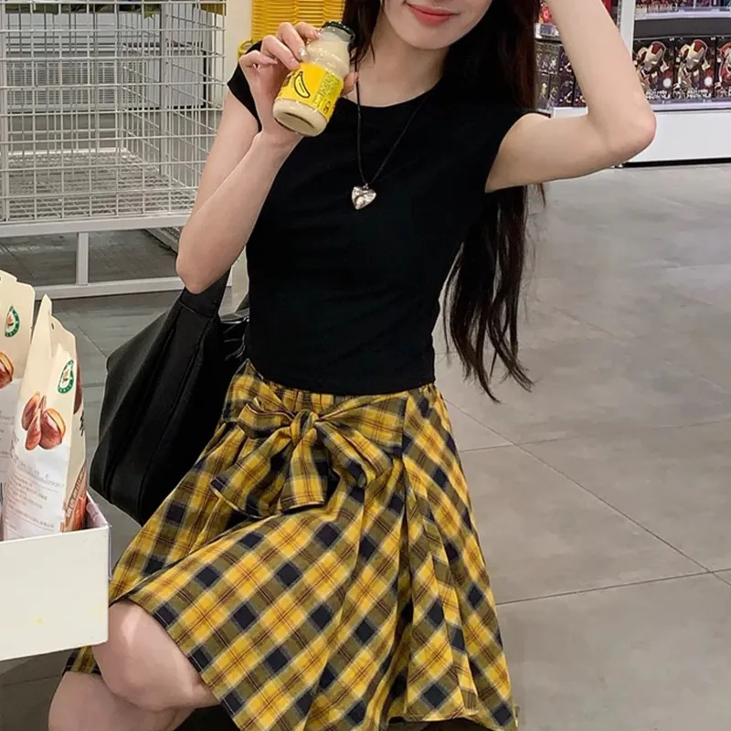 TUSHIFEI Two Piece Skirt Sets Women's-5