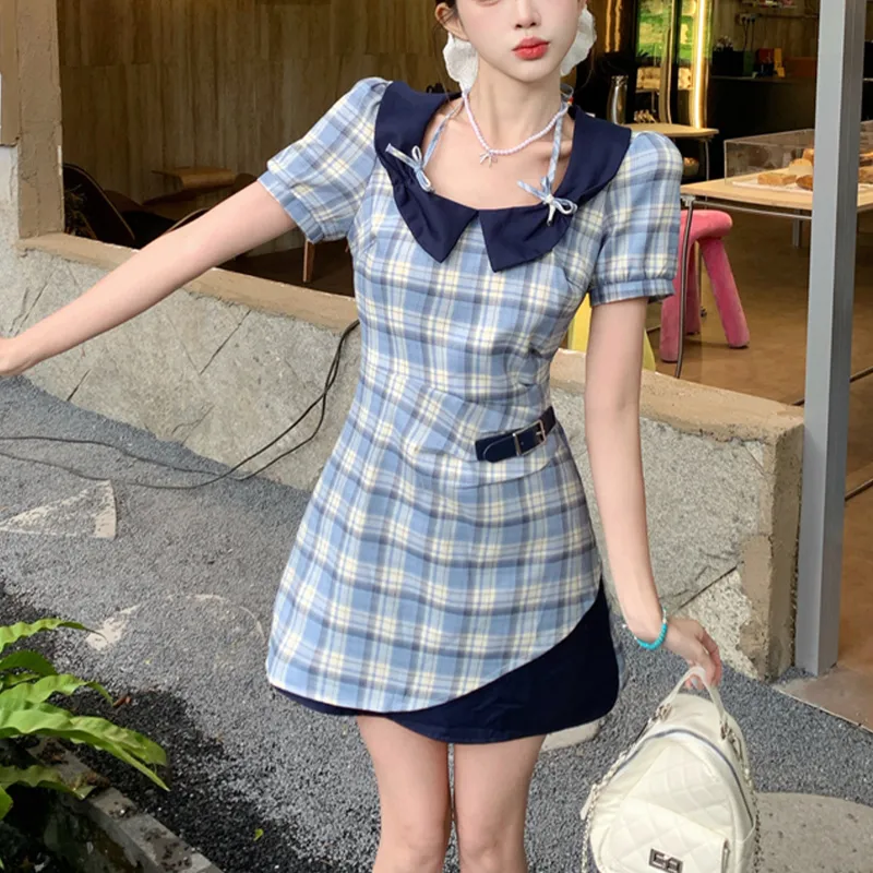 TUSHIFEI Short Sleeved Dress Women's-3