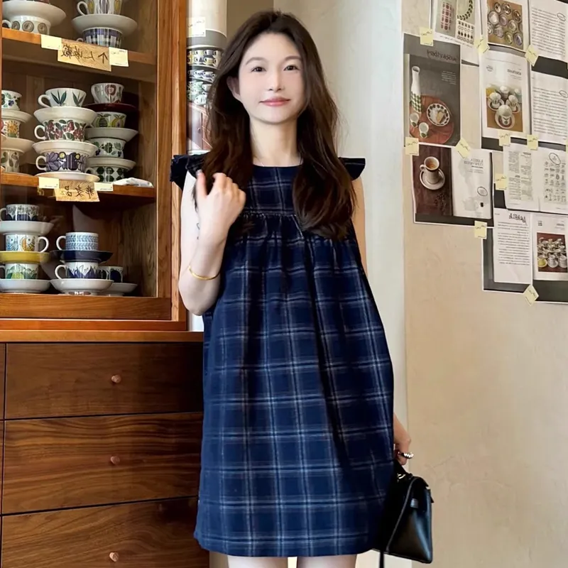 TUSHIFEI Short Sleeved Dress Women's Image Color-5