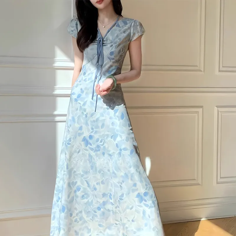 TUSHIFEI Short Sleeved Dress Women's-1