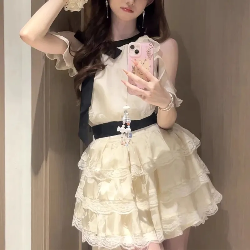 TUSHIFEI Sleeveless Dress Women's Moonlight Apricot-2