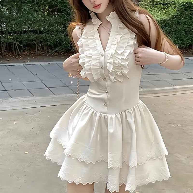 TUSHIFEI Sleeveless Dress Women's-6