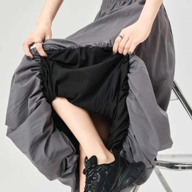 TUSHIFEI Casual Long Skirt Women's-14