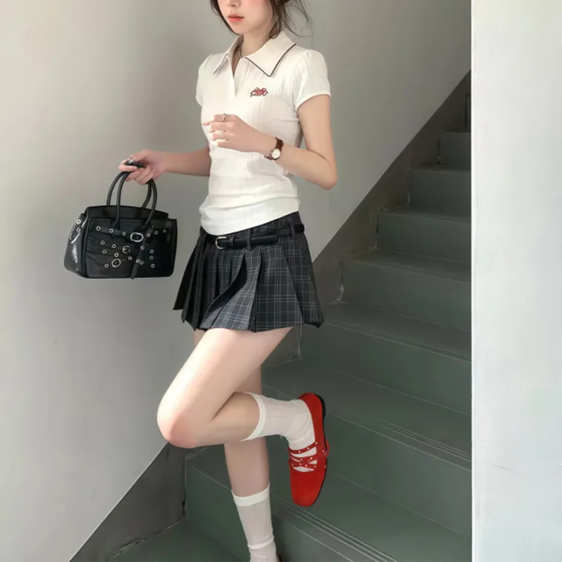TUSHIFEI Two Piece Skirt Sets Women's-5