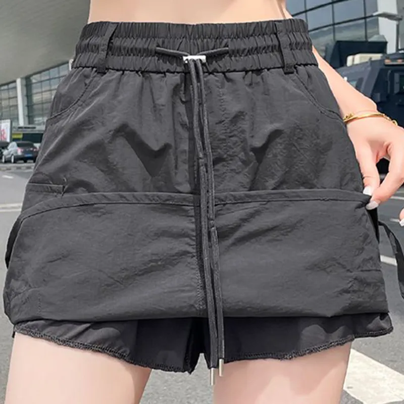 TUSHIFEI Cargo Short Skirts Women's-16
