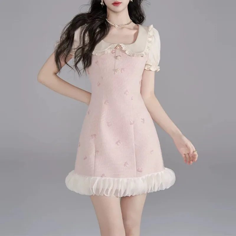 TUSHIFEI Sleeveless Dress Women's Pink-5