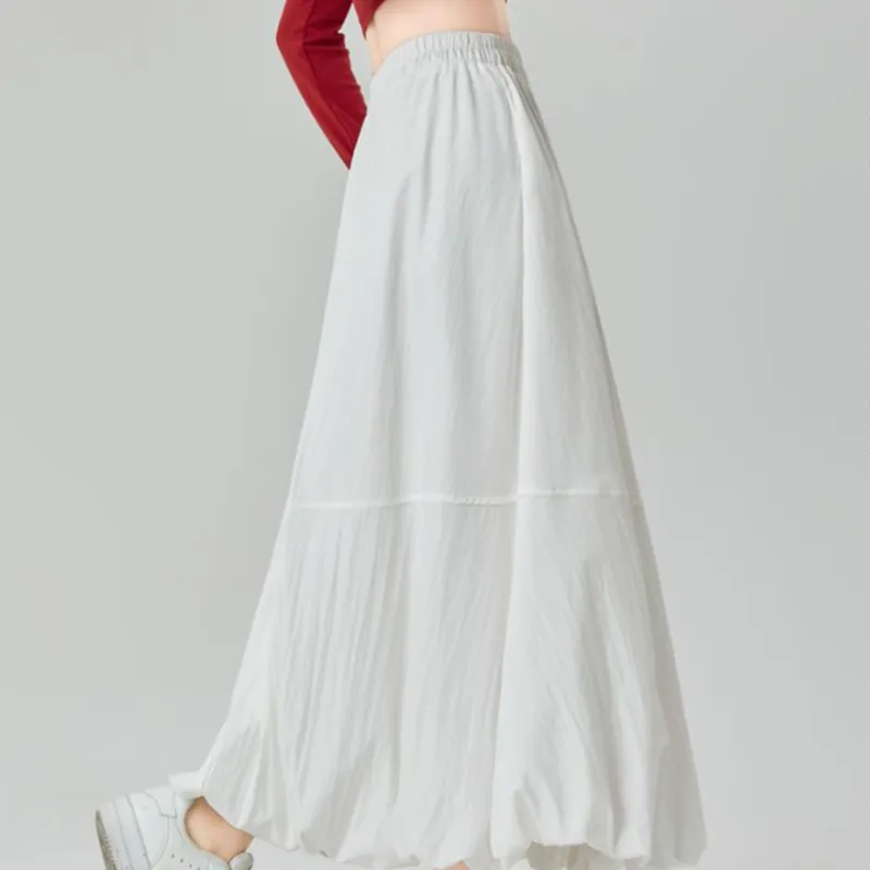 TUSHIFEI Casual Long Skirt Women's-3