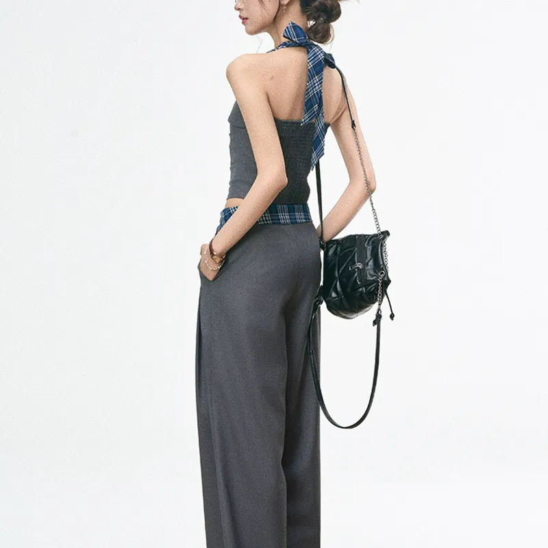 TUSHIFEI Casual Suit Women's Gray-3