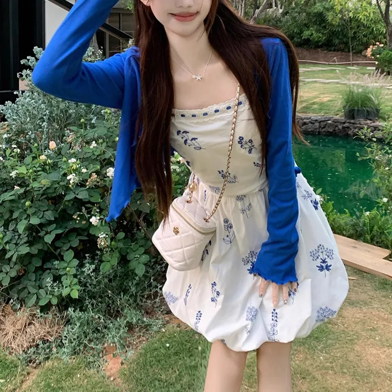 TUSHIFEI Two Piece Skirt Sets Women's-3