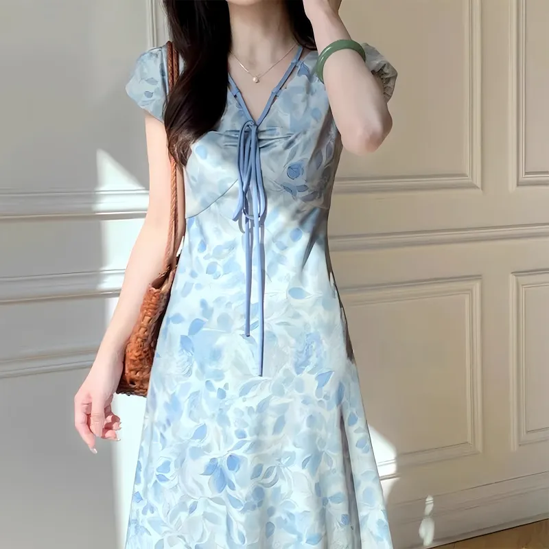 TUSHIFEI Short Sleeved Dress Women's-3
