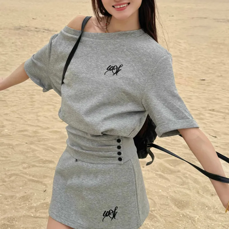 TUSHIFEI Two Piece Skirt Sets Women's-3