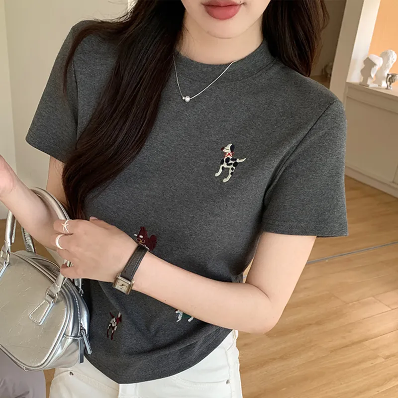 TUSHIFEI Set in Sleeve T Shirt Women's-11