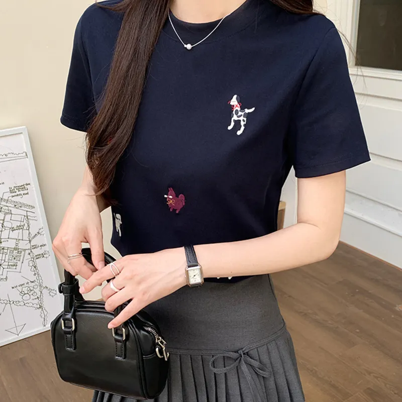 TUSHIFEI Set in Sleeve T Shirt Women's-8