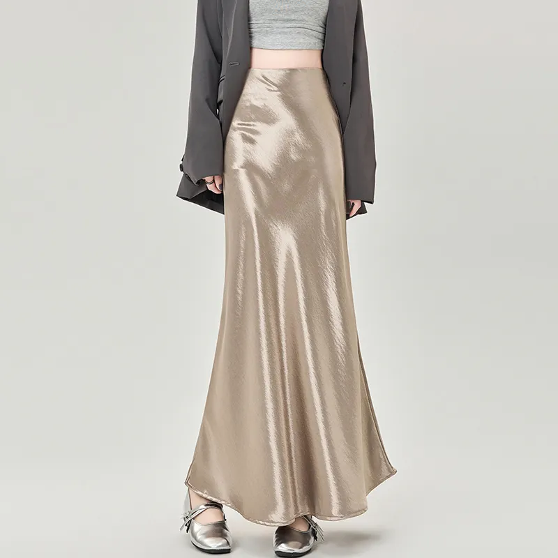 TUSHIFEI Casual Long Skirt Women's-5