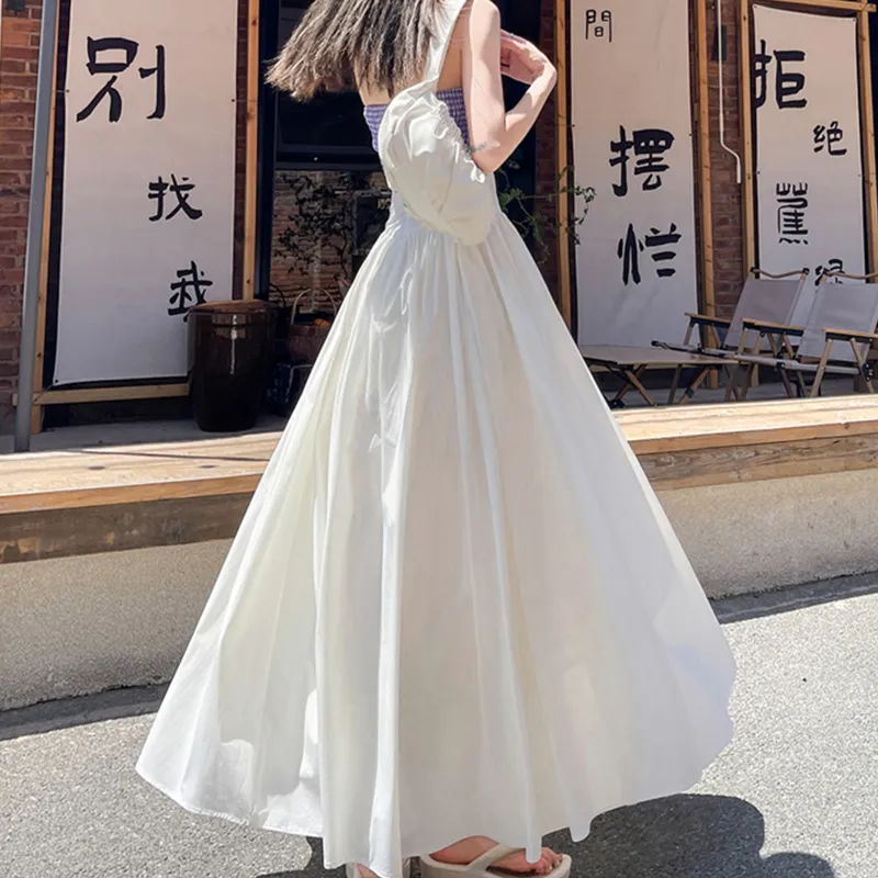 TUSHIFEI Casual Long Skirt Women's-3