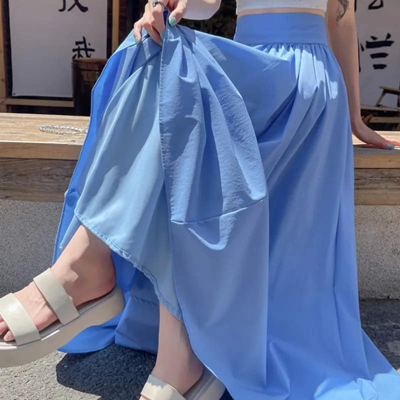 TUSHIFEI Casual Long Skirt Women's-7