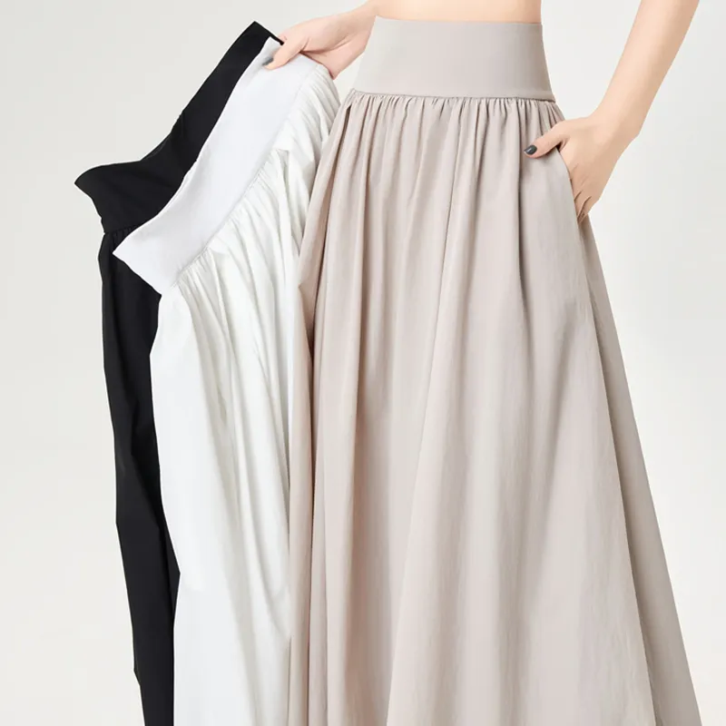 TUSHIFEI Casual Long Skirts Women's-13