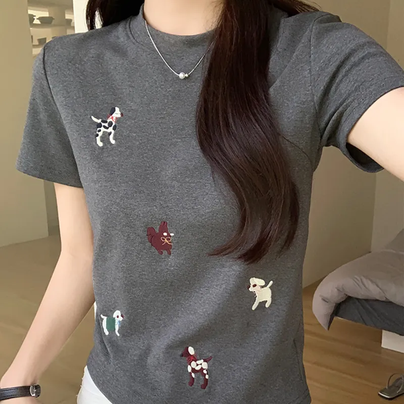 TUSHIFEI Set in Sleeve T Shirt Women's-12