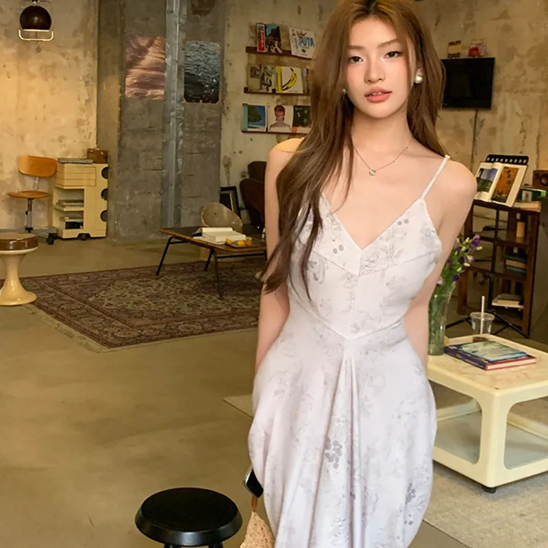 TUSHIFEI Slip Dresses Women's Multicolor+Hair Tie Comes With-5