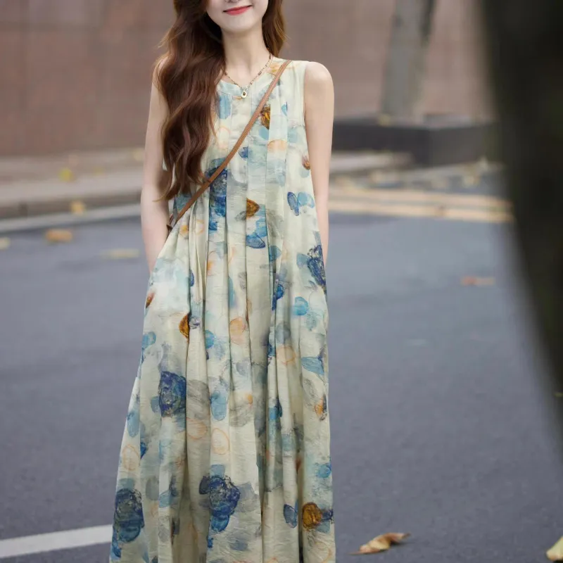 TUSHIFEI Sleeveless Dress Women's-3