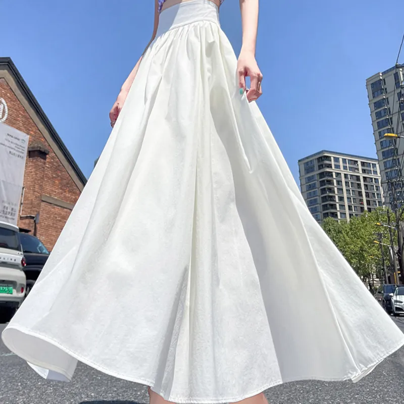 TUSHIFEI Casual Long Skirt Women's-2