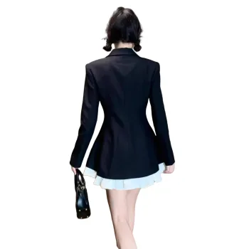 TUSHIFEI Long Sleeved Dresses Women's Black