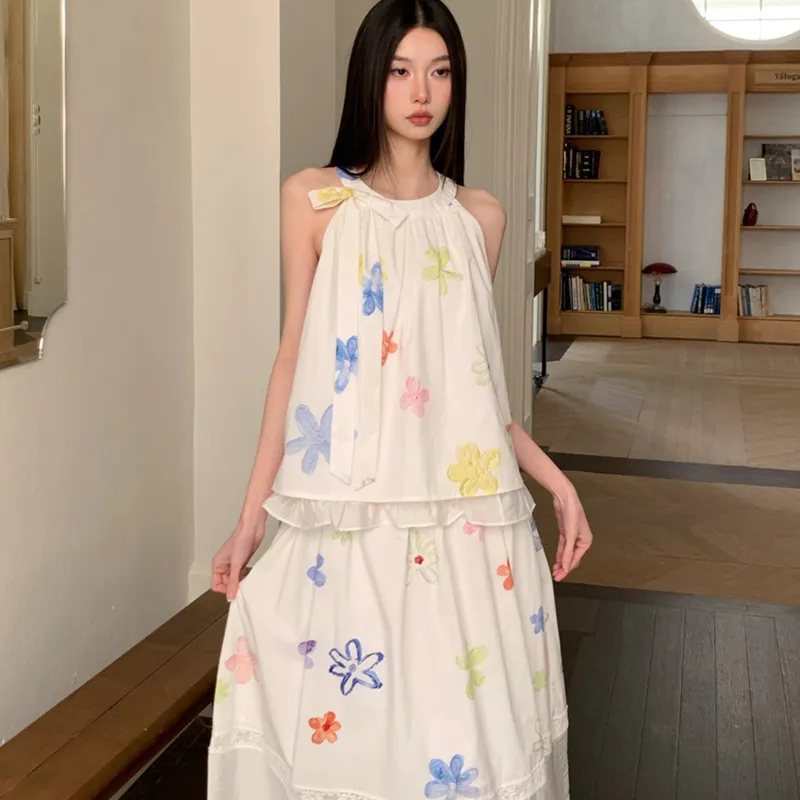 TUSHIFEI Two Piece Skirt Sets Women's-2