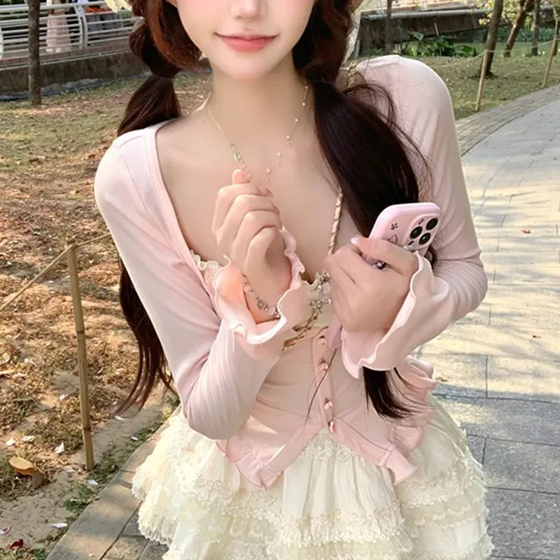 TUSHIFEI Skirt Set Women's Two Piece Set+Hair Tie Includes-5