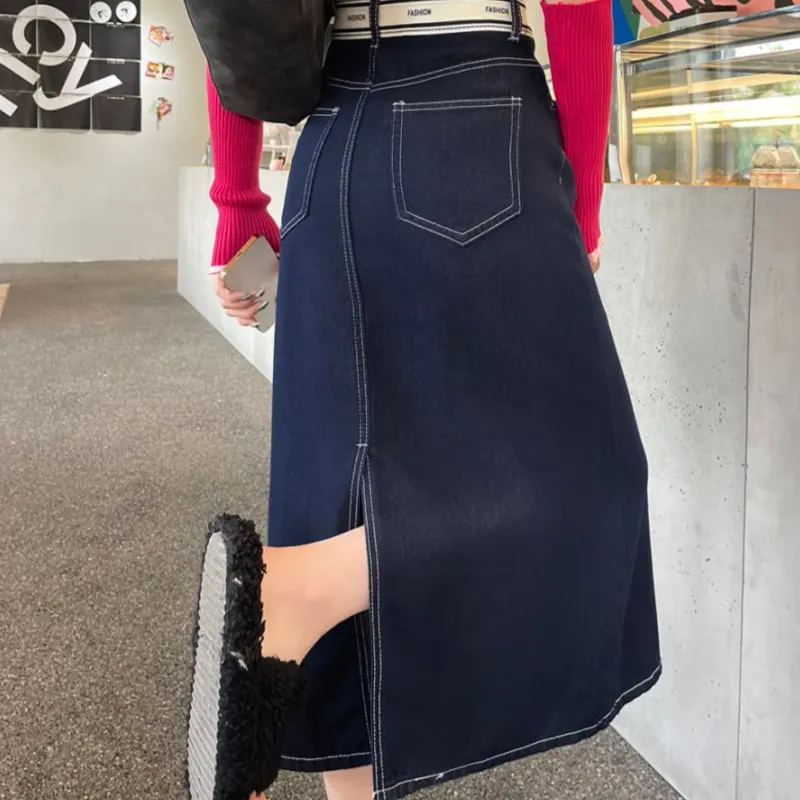 TUSHIFEI Casual Long Skirt Women's-3