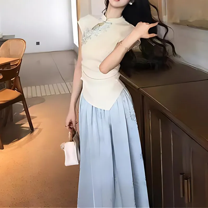 TUSHIFEI Two Piece Skirt Sets Women's-3