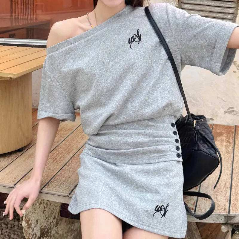 TUSHIFEI Two Piece Skirt Sets Women's-2
