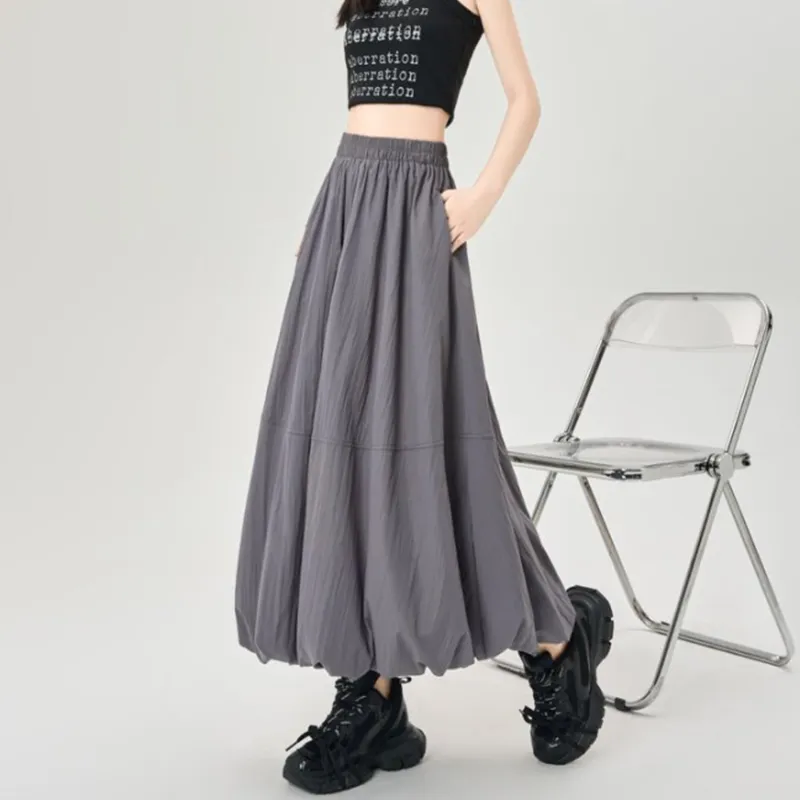 TUSHIFEI Casual Long Skirt Women's-16