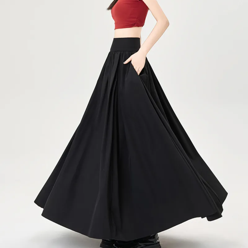 TUSHIFEI Casual Long Skirts Women's-10