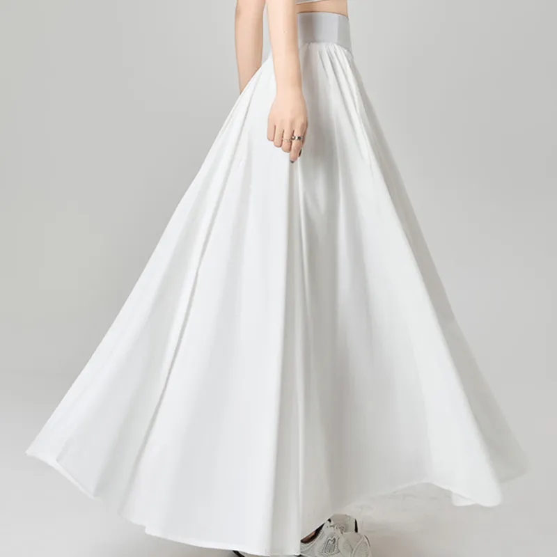 TUSHIFEI Casual Long Skirts Women's-4