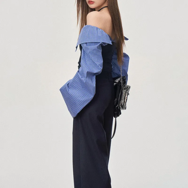 TUSHIFEI Casual Suit Women's Blue-4