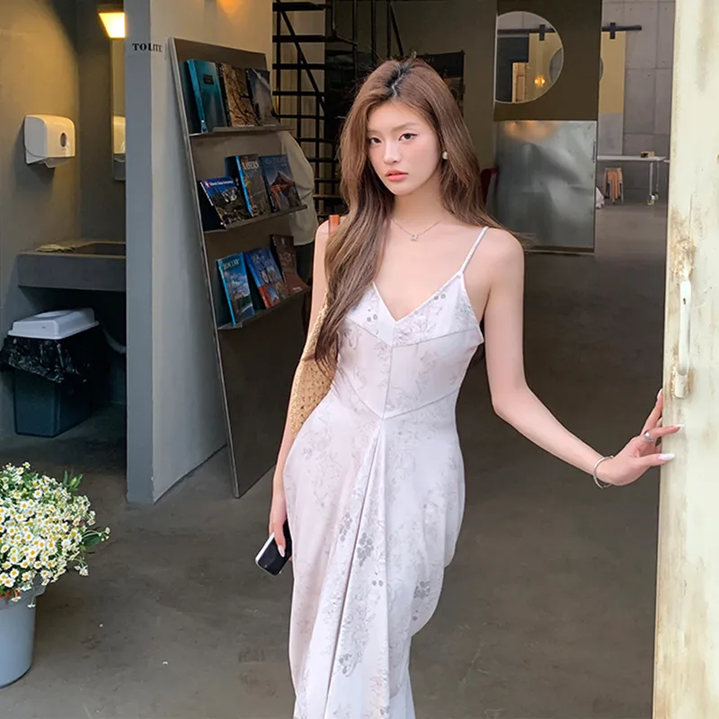 TUSHIFEI Slip Dresses Women's Multicolor+Hair Tie Comes With-4