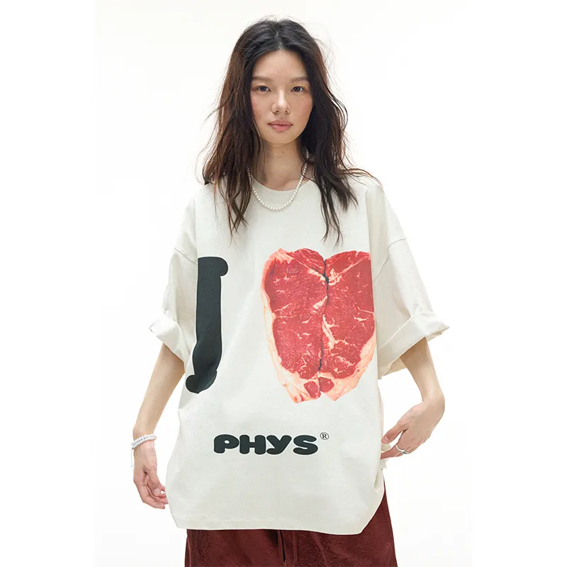 WULISHAONIAN T Shirts Unisex Gray White-4