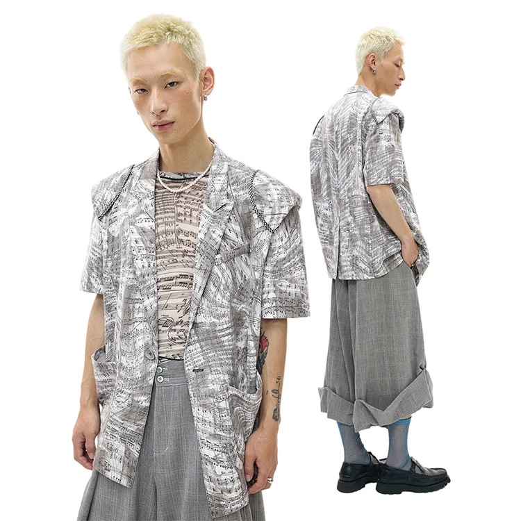 WULISHAONIAN T Shirts Unisex Floral Khaki-4