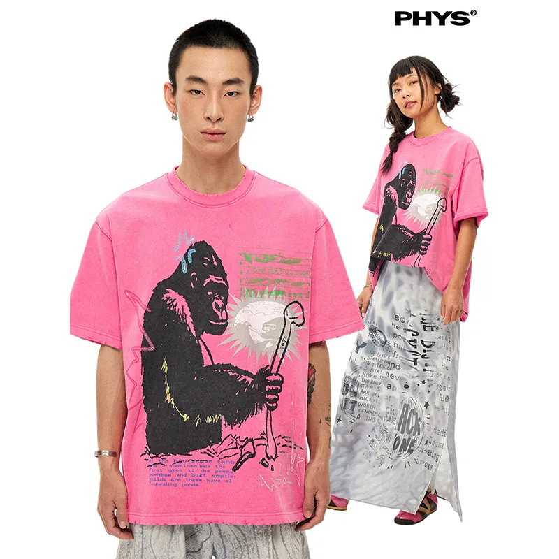WULISHAONIAN T Shirts Unisex Fuchsia-2